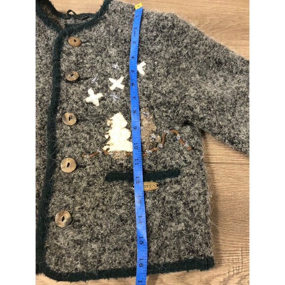 Giesswein Wool alpaca Austria Kids cardigan small - Picture 8 of 15